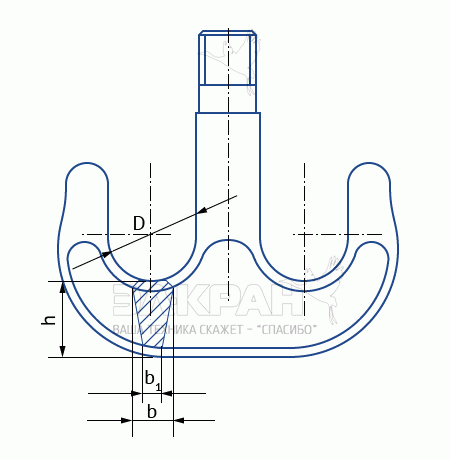 Пластинчатые крановые крюки изготавливаются согласно ГОСТ 6619-75